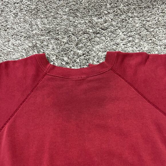 Vintage Thrashed Sweatshirt Arizona State Crewneck Pullover 80s 90s Red M/L - Picture 8 of 10